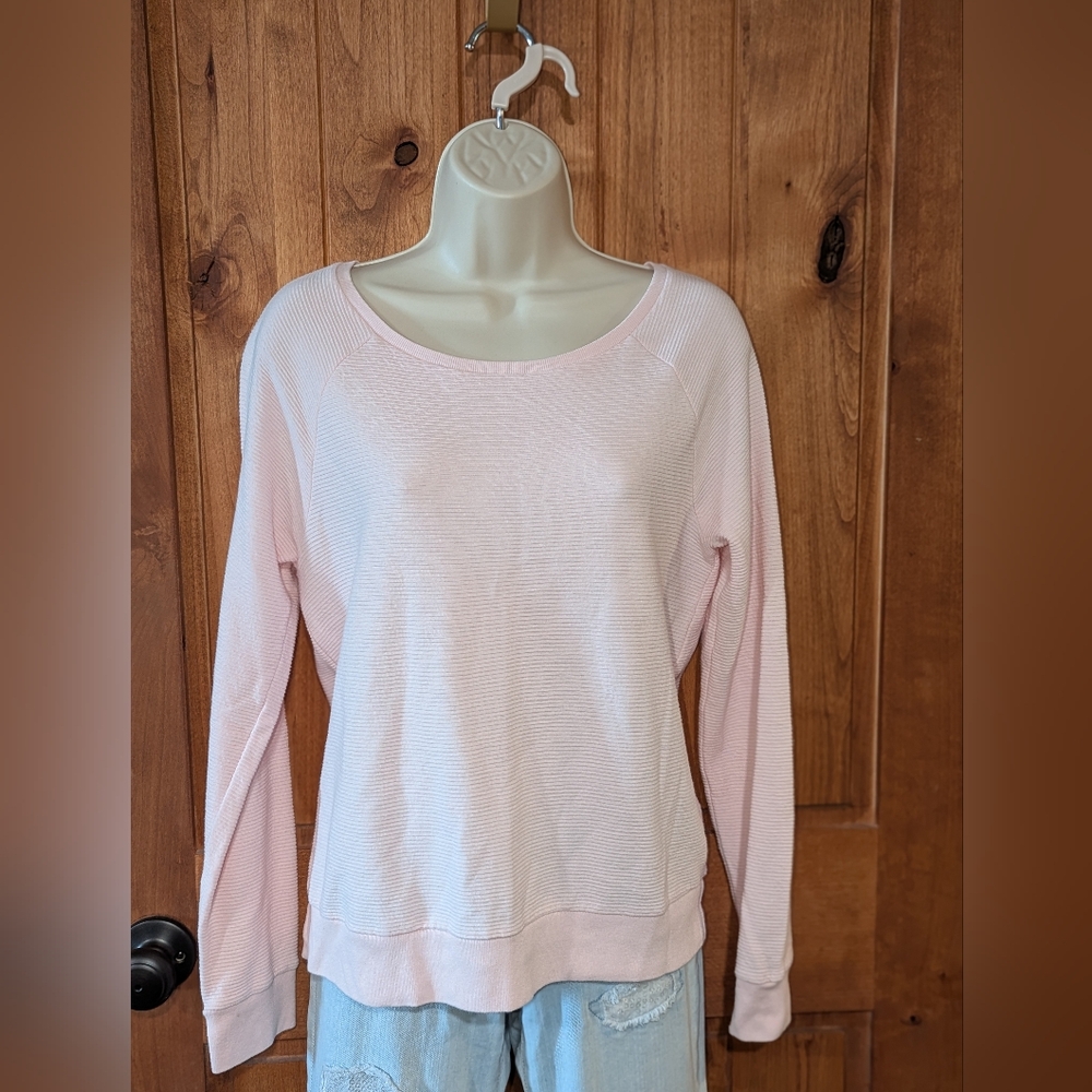 GAP Pink Relaxed Ribbed Top